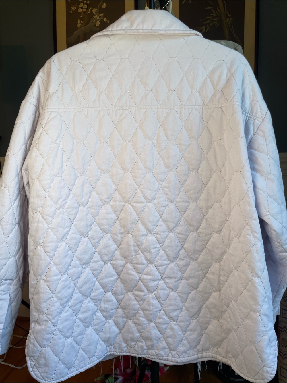 CoffeeShop Quilted Snap-Front Jacket in lilac - Picture 5 of 8